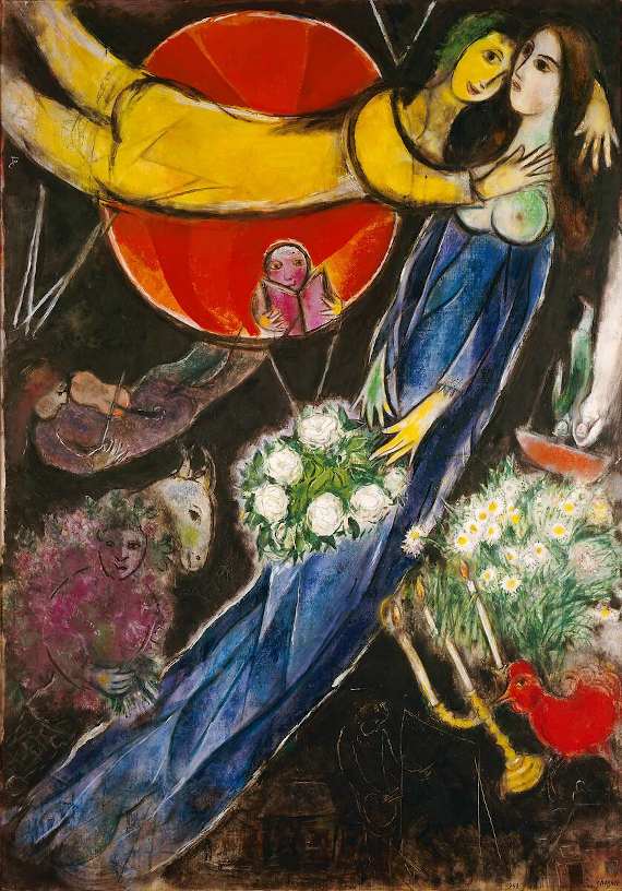 Le soleil rouge - Marc Chagall